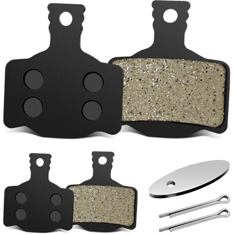 Magura Set mit 4 Fahrrad-Scheibenbremsbelägen, kompatibel mit Magura MT2/MT4/MT6/MT8, gleichmäßige Bremskraft für Fahrradbremsen, Beläge mit Einstellplatte, einfache Montage
