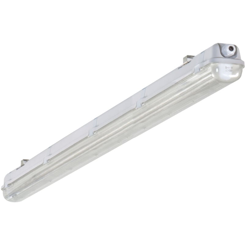 Support étanche IP65 pour 1 tube T8 longueur 1570mm Gris