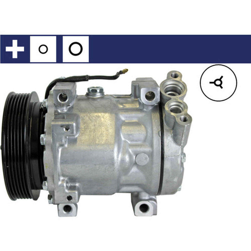 Kompressor Klimaanlage Keilrippenriemenscheibe 125mm Mahle für renault clio ii