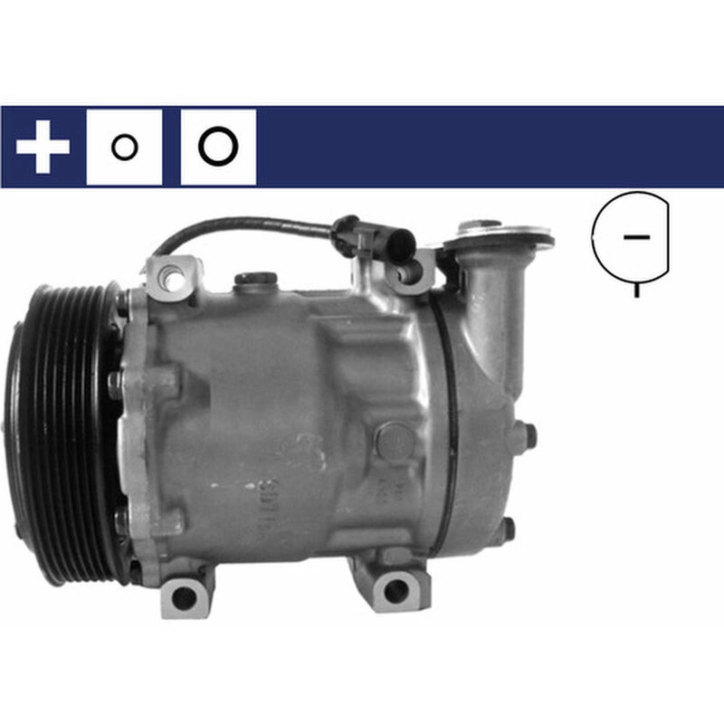 Kompressor Klimaanlage Keilrippenriemenscheibe 130mm Mahle für alfa romeo gtv