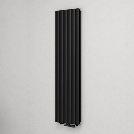 Mai & Mai Badheizkörper flach 180x46cm in Anthrazit Mittelanschluss Paneelheizkörper Vertikal Badheizung zweilagig aus Stahl
