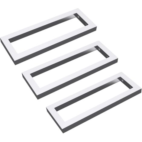Mai & Mai Équerre de Fixation en Inox 3 Pièces Support pour Étagère Mural Robuste WH1 50cm