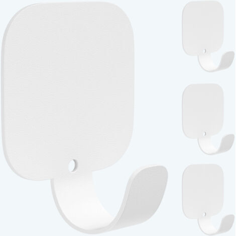 Mai & Mai Ganci da Parete in Lega di Alluminio, Attaccapanni da Muro 4pcs per Camera da Letto, Ingresso, Cucina, Bianco, Stalo-15