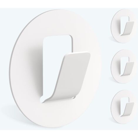 Mai & Mai Ganci da Parete in Lega di Alluminio, Attaccapanni da Muro 4pcs per Camera da Letto, Ingresso, Cucina, Bianco, Stalo-16