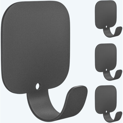 Mai & Mai Ganci da Parete in Lega di Alluminio, Attaccapanni da Muro 4pcs per Camera da Letto, Ingresso, Cucina, Grigio, Stalo-15