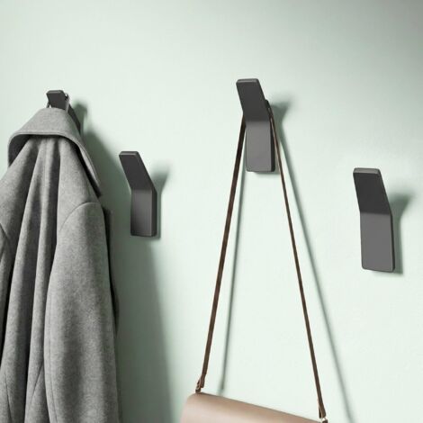 Mai & Mai Ganci da Parete in Lega di Zinco, Attaccapanni da Muro 4pcs per Camera da Letto, Ingresso, Cucina, Grigio, Stalo-13