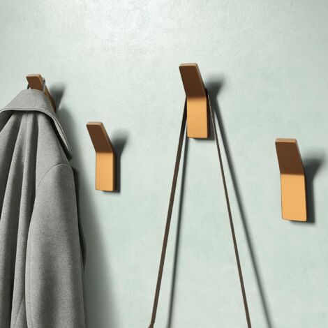 Mai & Mai Ganci da Parete in Lega di Zinco, Attaccapanni da Muro 4pcs per Camera da Letto, Ingresso, Cucina, Oro Rosa Spazzolato, Stalo-13