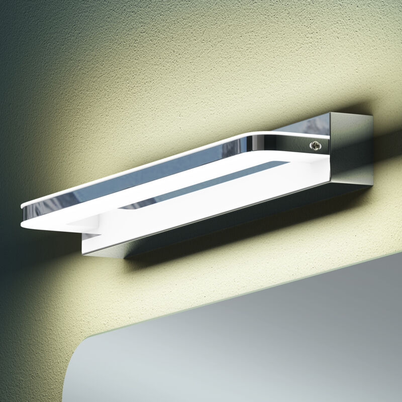 Mai & Mai Lampe Miroir LED 4000K pour Salle de Bain Murale Lumiere Intérieur 40cm Chrome Desgin SparkLuxe Mai & Mai Lampe Miroir LED 4000K pour Salle de Bain Murale Lumiere Intérieur 40cm Chrome Desgin SparkLuxe