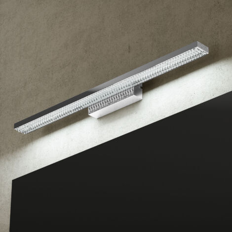Mai & Mai Lampe Miroir LED 6000K pour Salle de Bain Murale Lumiere Intérieur 60cm Chrome Desgin Leuchtschein
