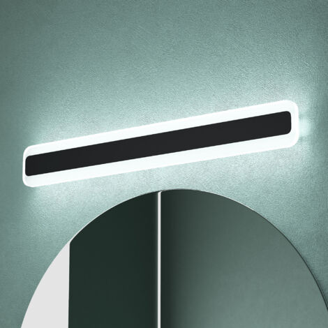 Mai & Mai Lampe Miroir LED Salle de Bain Acier Inoxydable Murale Lumiere Intérieur 60cm Trois Températures Chrome Desgin LumaRay