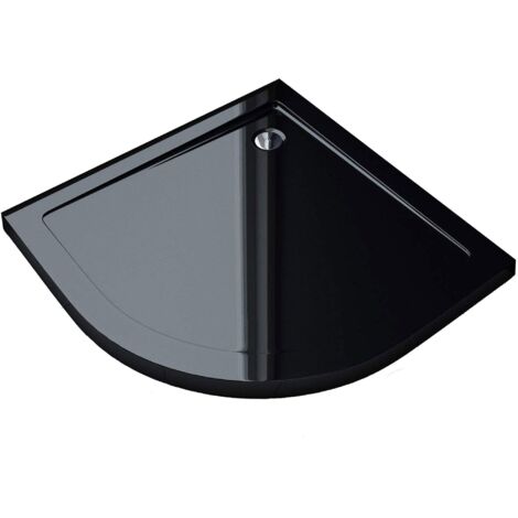 Mai & Mai Piatto Doccia Faro3B in Acrilico, Forma: Quadrante, Nero, Dimensione: 80x80x4cm