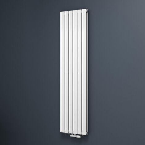 Mai & Mai Radiatore Verticale da Bagno 180x46cm, Radiatore Scaldasalviette a Due Strati Termoarredo Scalda Portasciugamani da Parete e Pavimento in Acciaio, Bianco