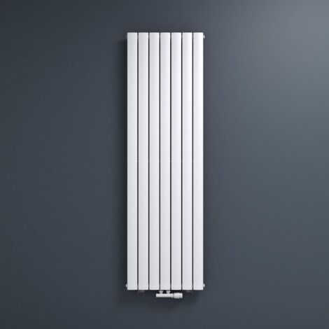 Mai & Mai Radiatore Verticale da Bagno 180x54cm, Radiatore Scaldasalviette Termoarredo Scalda Portasciugamani da Parete e Pavimento in Acciaio, Bianco