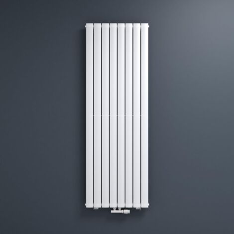 Mai & Mai Radiatore Verticale da Bagno 180x61cm, Radiatore Scaldasalviette Termoarredo Scalda Portasciugamani da Parete e Pavimento in Acciaio, Bianco