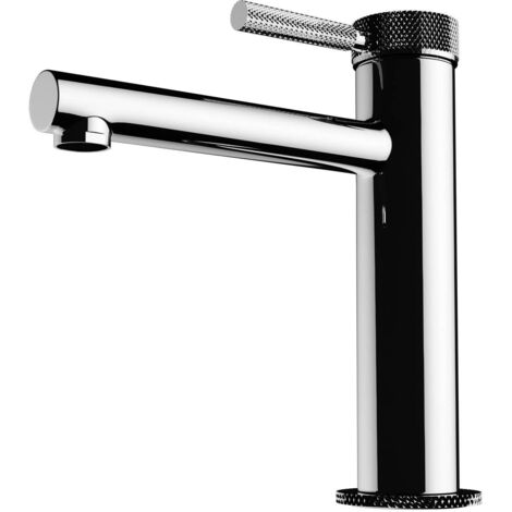Mai & Mai Rubinetto Miscelatore Monocomando, Rubinetto Bagno Lavabo Bidet Lavandino18.1cm WAO-7601 Argento