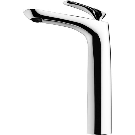 Mai & Mai Rubinetto Miscelatore Monocomando, Rubinetto Bagno Lavabo Bidet Lavandino28cm WAM-7201 Argento