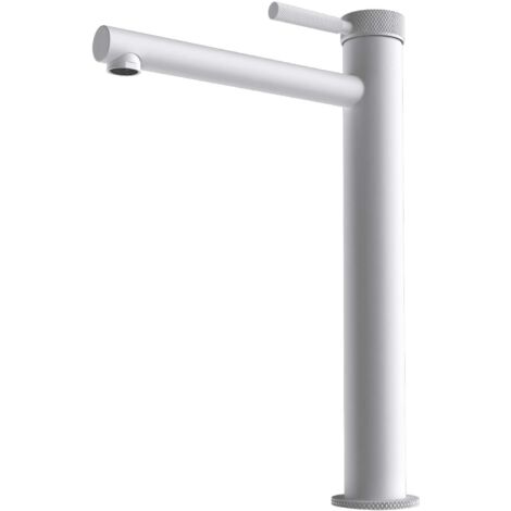 Mai & Mai Rubinetto Miscelatore Monocomando, Rubinetto Bagno Lavabo Bidet Lavandino30.5cm WAO-7601-H Bianco Opaco