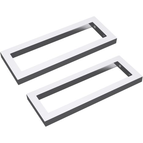 Mai & Mai Supporto da Parete per Lavandino Lavabo d'Appoggio Mensole WH01 Set 2 Reggimensole Porta-Asciugamani in Acciaio Inossidabile BTH: 45x3x15cm
