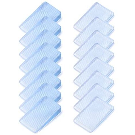 [MAI USATO]16 x spessori trasparenti per mobili, spessori in plastica per mobili, WC, 2 misure (altezza 25 mm e 210 mm)