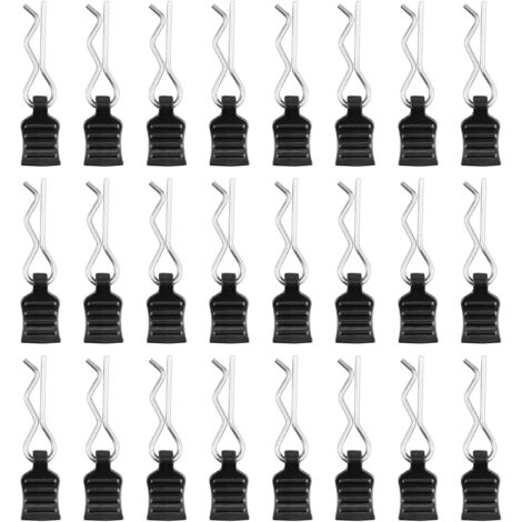 [MAI USATO]24 pezzi clip a molla per auto RC perni elastici per auto RC perni per carrozzeria RC e supporto per accessori