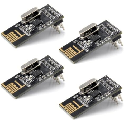 [MAI USATO]4 pezzi NRF24l01+ Modulo ricetrasmettitore wireless 2.4g, ricevitore ricetrasmettitore wireless WiFi, modulo ricevitore RF, modulo ricetrasmettitore radio compatibile con Arduino e Raspberr