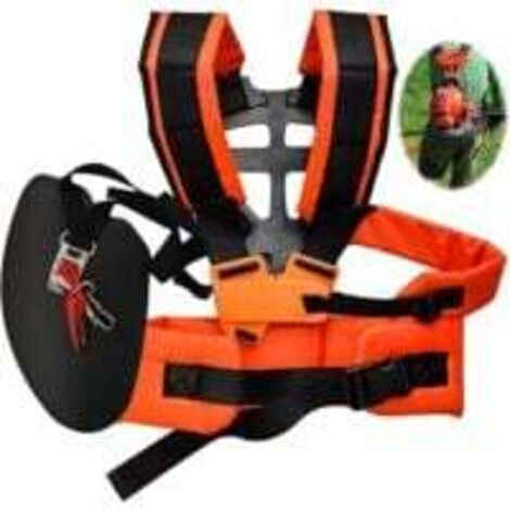 [MAI USATO]Accessorio per decespugliatore, comoda imbracatura regolabile, pratica imbracatura a spalla per decespugliatore, tosaerba, accessorio universale per macchine da giardino - Arancione