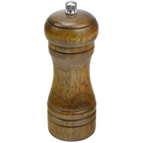 [MAI USATO]Macina sale e pepe Deluxe, macina in legno regolabile e versatile da 5 pollici per cumino, sesamo, paprika e altro - Epic Kitchen Experience