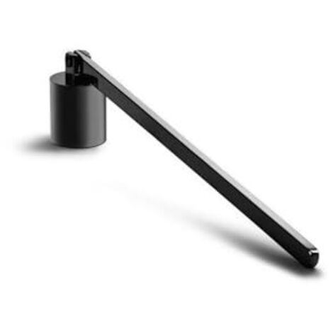 [MAI USATO]Spegnicandele, Spegnicandele in acciaio inossidabile, Spegnicandele con manico lungo, Copricandele per la maggior parte delle candele (nero)
