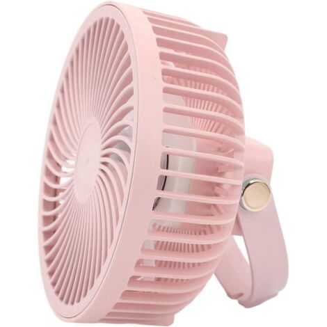 [MAI USATO]Ventilatore da campeggio portatile con lanterna a LED, 4 in 1, ventilatore da campeggio regolabile a 3 livelli, batteria al litio integrata da 2000 mAh, ventilatore da tenda con griglia sos
