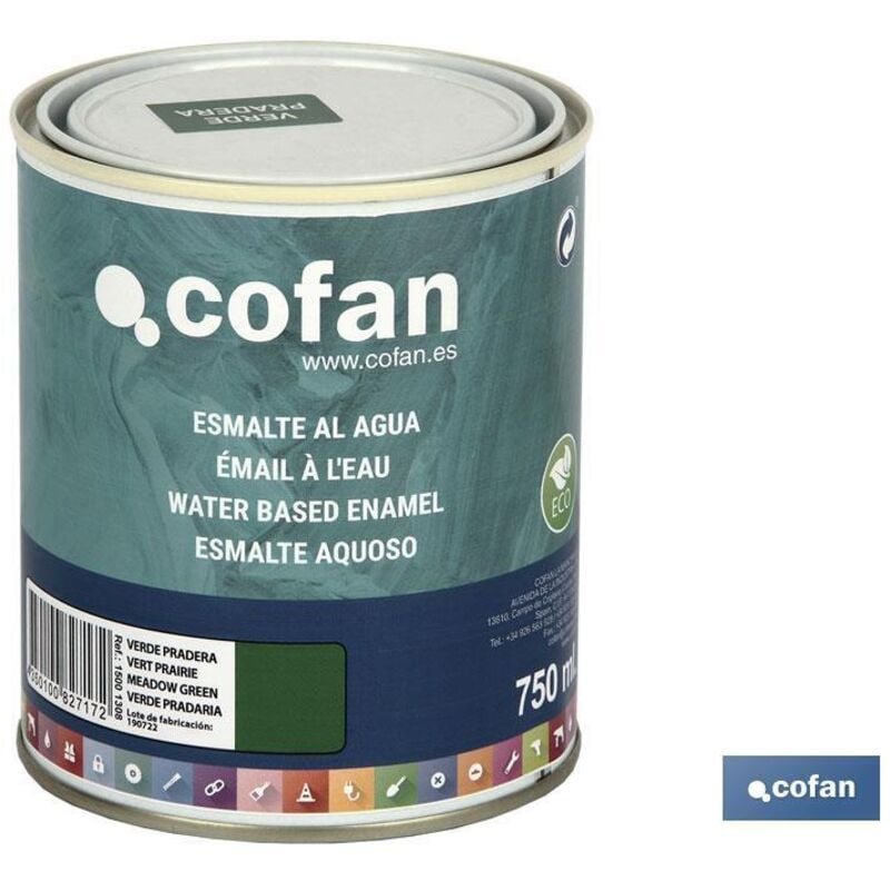 Mail à base d'eau (750 ml) vert prairie brillant