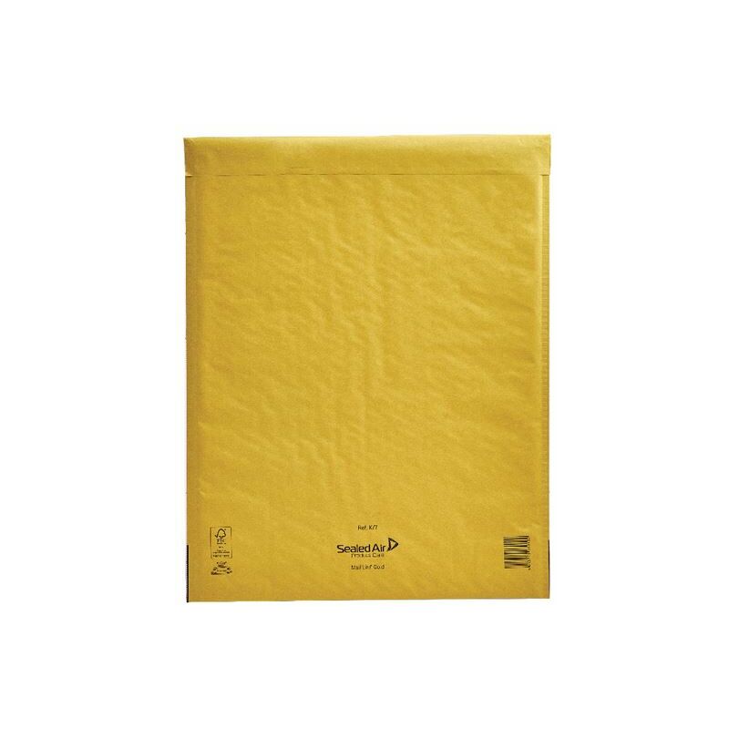 Mail Lite Bubble Bags 350x470 Gold Pk50 - MQ50143