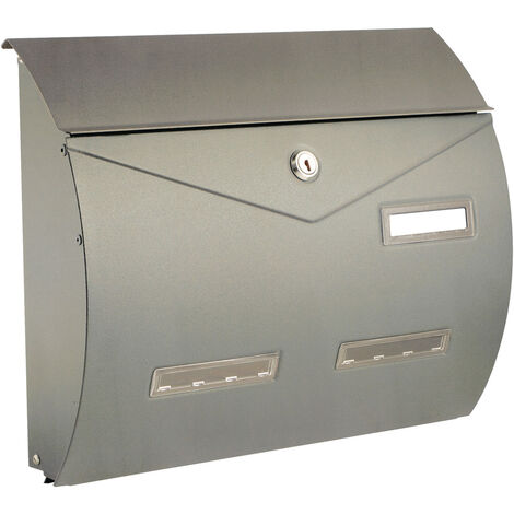 Mailbox Zeitschriftenhalter 'Envelope' Metallic Silber