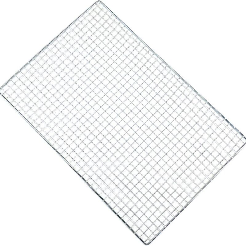 Maille de Barbecue en Acier Inoxydable Maille à Vapeur Filet de Barbecue Domestique Maille de Gril à rôtir Fourniture de Barbecue Camping Tapis de