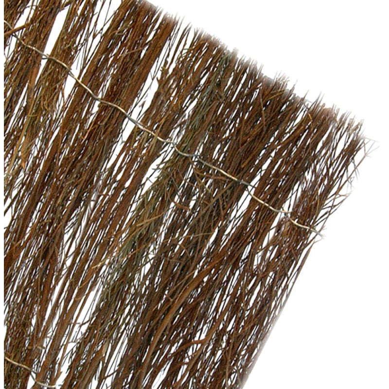 Brise vue en Brande de Bruyère, Maille de bruyère 1,2 x 5 m, dissimulation à 65% clôture pour terrasses et jardins