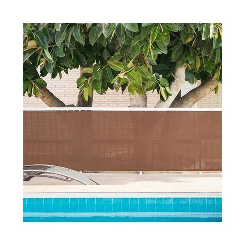 Suinga - Brise Vue Occultant 1 x 50 mètres marron Filet d'ombrage Jardin Balcon Rambardes Terrasse Paravent Clôture Dissimulation 90%