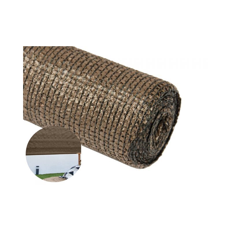 Suinga - Brise Vue Occultant 1,50 x 10 mètres marron Filet d'ombrage Jardin Balcon Terrasse Paravent Clôture Dissimulation 95%