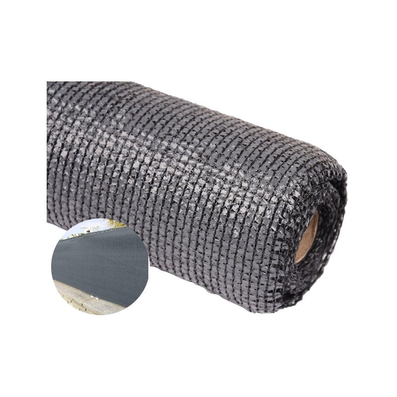 Suinga - Brise Vue Occultant 1 x 50 mètres gris anthracite Filet d'ombrage Jardin Balcon Terrasse Paravent Clôture Dissimulation 95%