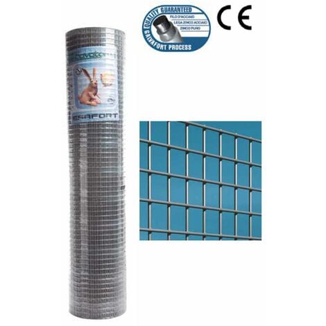 Maille électrosoudé galvanisé renforcé - 1x25 m - (19x19 mm) - fil 1,4 mm