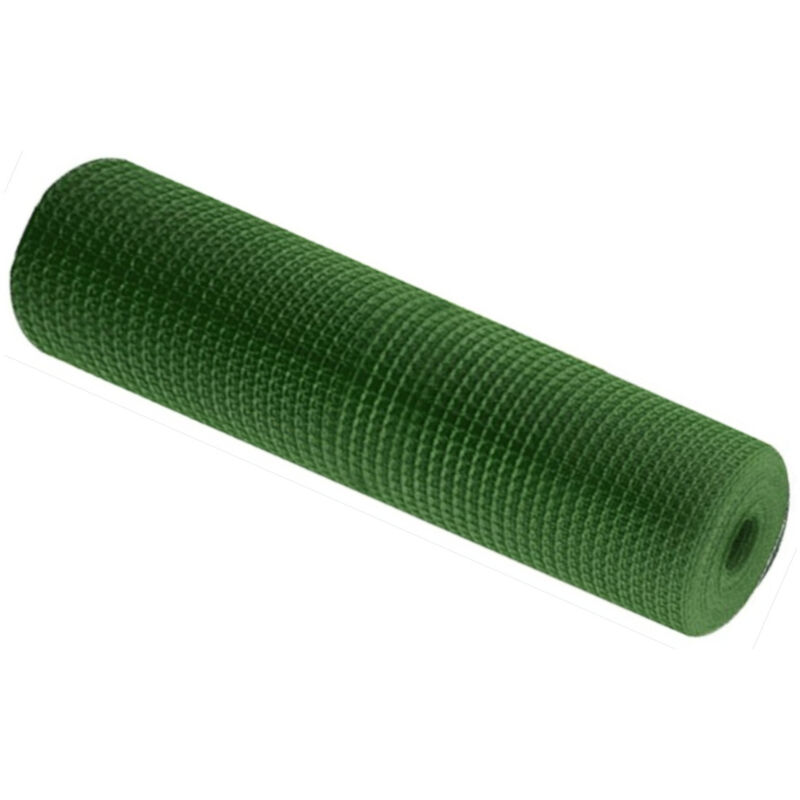 Comercial Candela - Maille Plastique 1X30M Vert 100% pvc Cloture pvc Rete Cloture Reticule 20X20MM