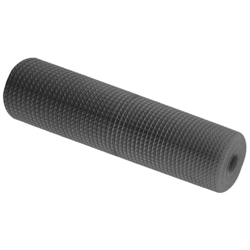 Comercial Candela - Maille Plastique 1X30M Gris 100% pvc Cloture pvc Rete Cloture Reticule 5X5MM