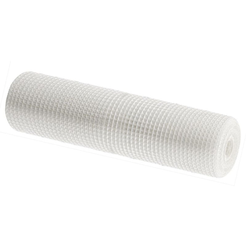 Comercial Candela - Maille Plastique 1X30M Blanc 100% pvc Cloture pvc Rete Cloture Reticule 5X5MM