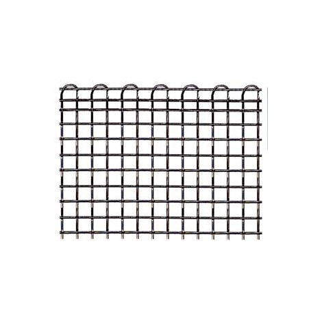 Maille tissée lourde à double lisière carrée galvanisée - 100 cm maille 1x1 mm - rouleau d'environ 9 m