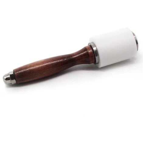 Maillet à découper en cuir Maillet à outils de bricolage en cuir avec manche en bois Une pièce