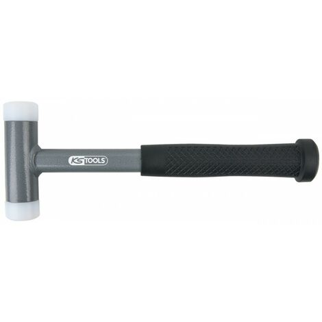 Maillet à embouts plastiques anti rebonds, manche acier, L, 335 mm, Ø 60 mm