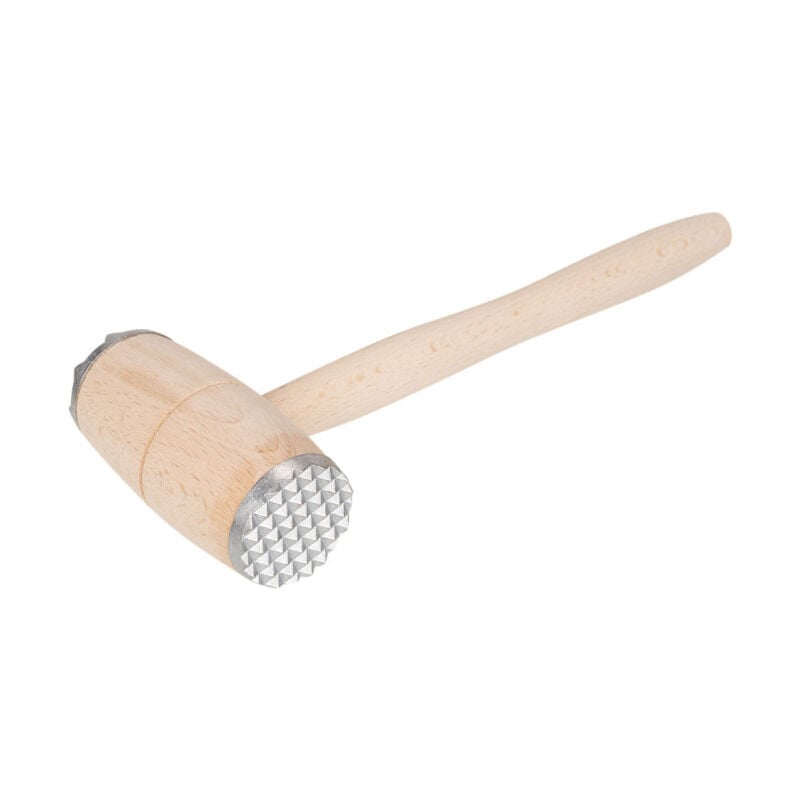 Maillet à viande en bois avec ferrures en aluminium 31 cm