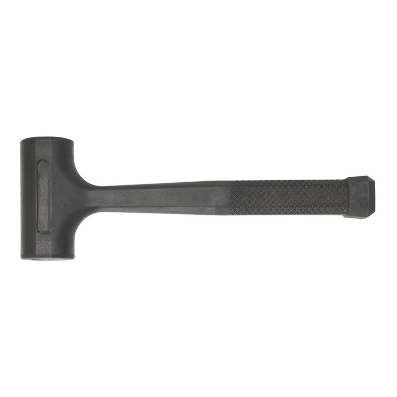 Maillet anti-rebond de 50 mm recouvert de caoutchouc 900 g Fervi 0337