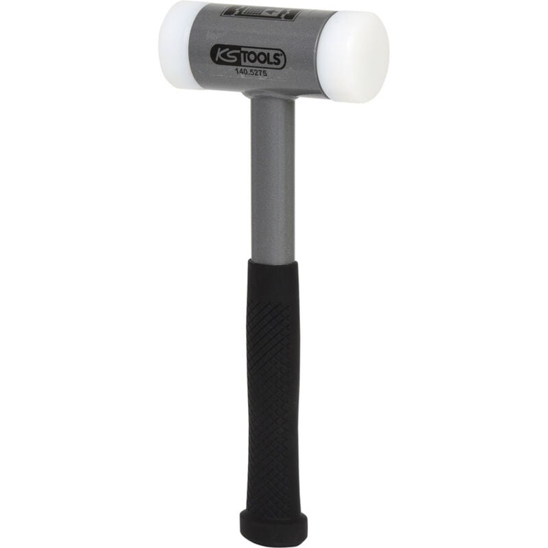 Ks Tools - Maillet à embouts plastiques anti rebonds, manche acier, l, 310 mm, ø 50 mm - 140.5275