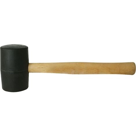 Maillet caoutchouc noir, 680 g, 680 G