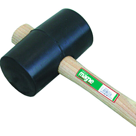 MAILLET CAOUTCHOUC DUR 1260GR Diam.90 (BETONNIERE) EMMANCHE FRENE FORGES DE MAGNE - 321791