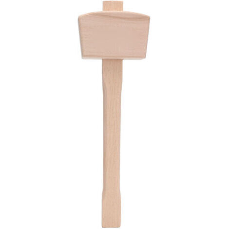 Maillet en Bois, Hêtre Sculpture sur Bois Massif Percussion Non Destructive Poignée de Marteau en Bois Outil à Main de Menuisier Domestique en Bois